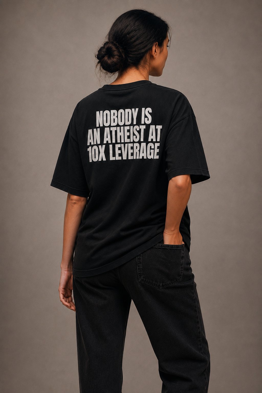 Nobody Is An Atheist At 10x Leverage Tee, Funny Finance Shirt, Trader Gift, Margin Call Merch