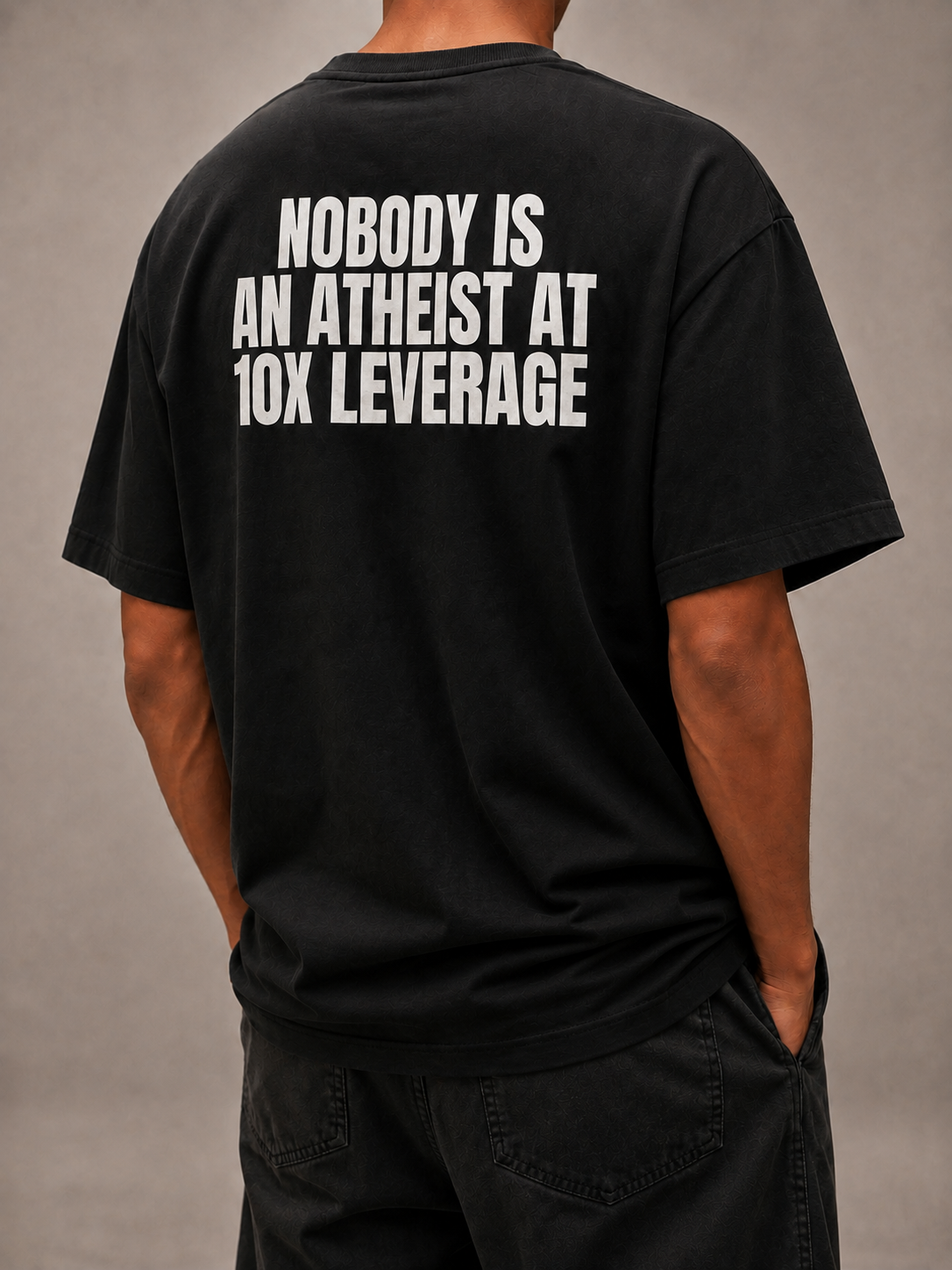 Nobody Is An Atheist At 10x Leverage Tee, Funny Finance Shirt, Trader Gift, Margin Call Merch