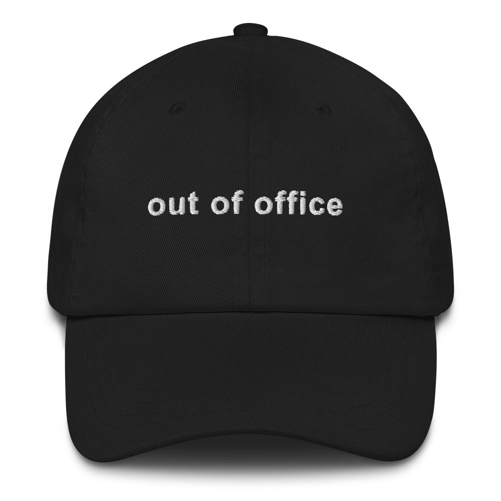 Out Of Office Hat, Sarcastic Office Sayings For Coworker And Colleague, Work Gifts For Funny Men Women, Office Life Dad Cap