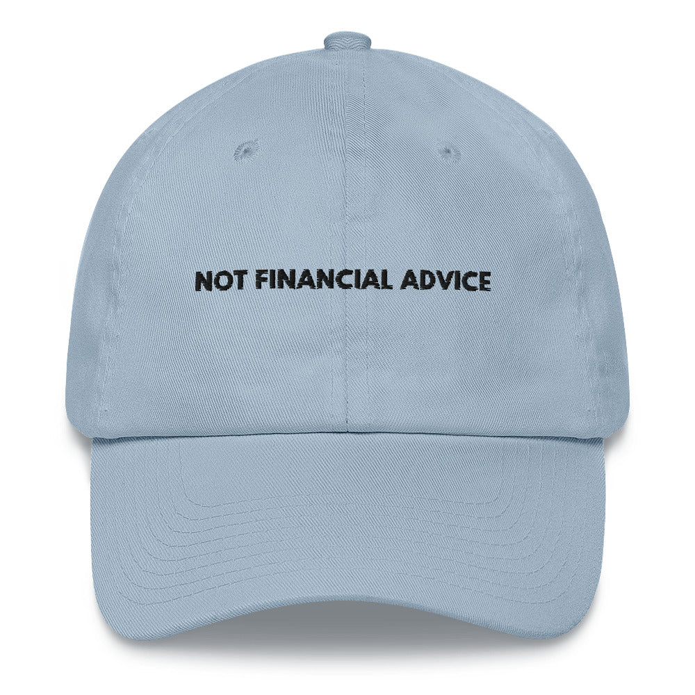 Not Financial Advice Cap For Day Trader, Forex Stock Market Investor, Trading Gift For Men Women, Day Trading Dad Hat