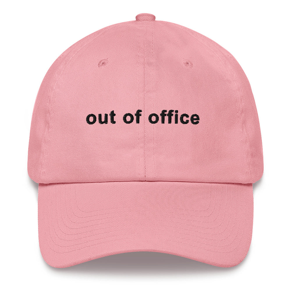 Out Of Office Hat, Sarcastic Office Sayings For Coworker And Colleague, Work Gifts For Funny Men Women, Office Life Dad Cap