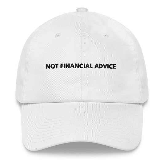 Not Financial Advice Cap For Day Trader, Forex Stock Market Investor, Trading Gift For Men Women, Day Trading Dad Hat