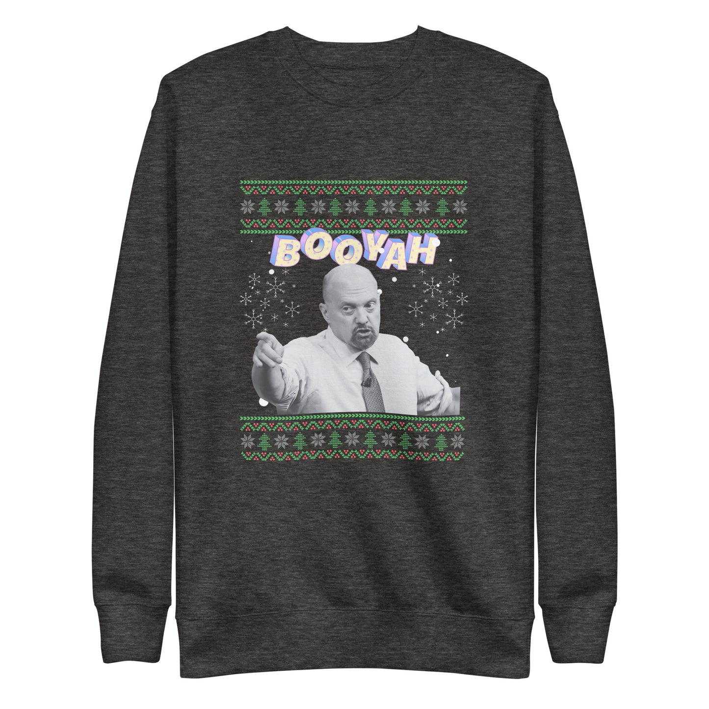 Booyah Christmas Sweater, Jim Cramer Xmas Day Sweatshirt For Men Women, Funny Christmas Gifts,