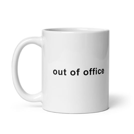 Out Of Office Coffee Mug, Sarcastic Office Sayings For Coworker And Colleague, Work Gifts For Funny Men Women, Office Life Drinking Cup